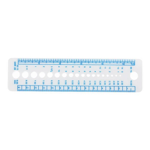 Swatch Ruler and Needle Gauge