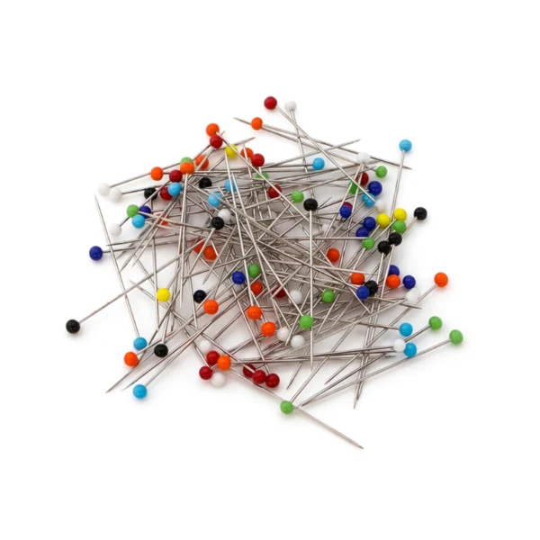 HobbyArts Straight Pins in Box, Assorted Colors