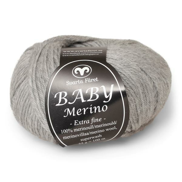 Svarta Fåret Baby Merino 03 Light gray