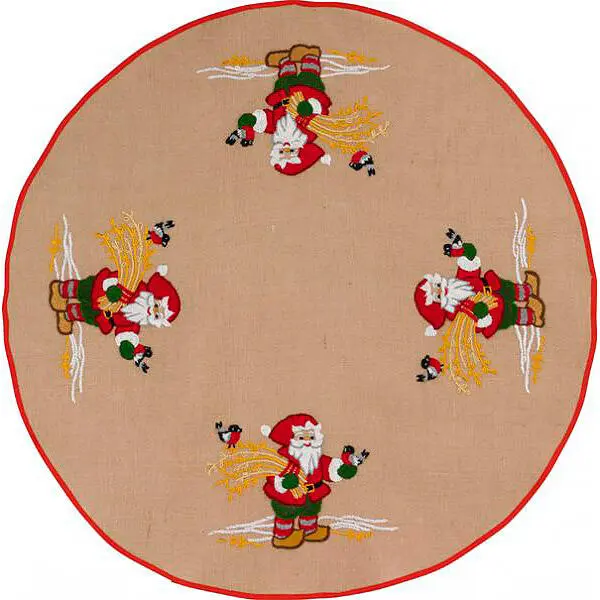 Christmas tree carpet Embroidery kit Santa Claus