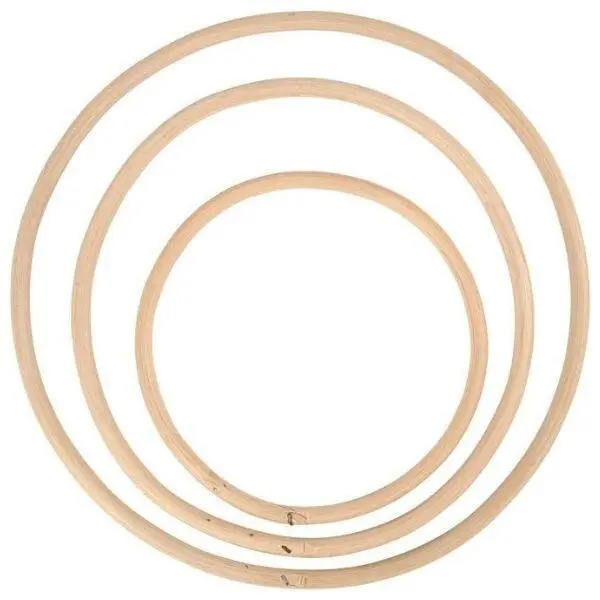 Bamboo ring, 3 pcs, 15,3+20,3+25,5 cm