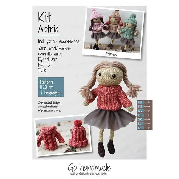Go Handmade knitting kit Astrid