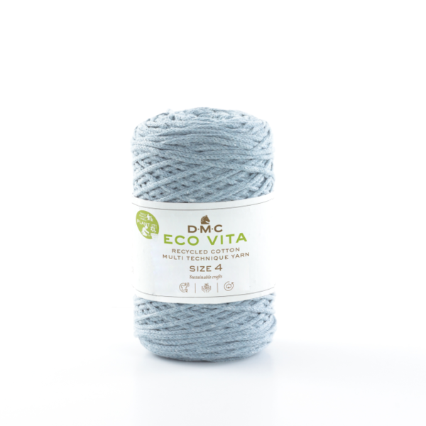 DMC Eco Vita 4 Yarn Unicolor 07 Light denim blue