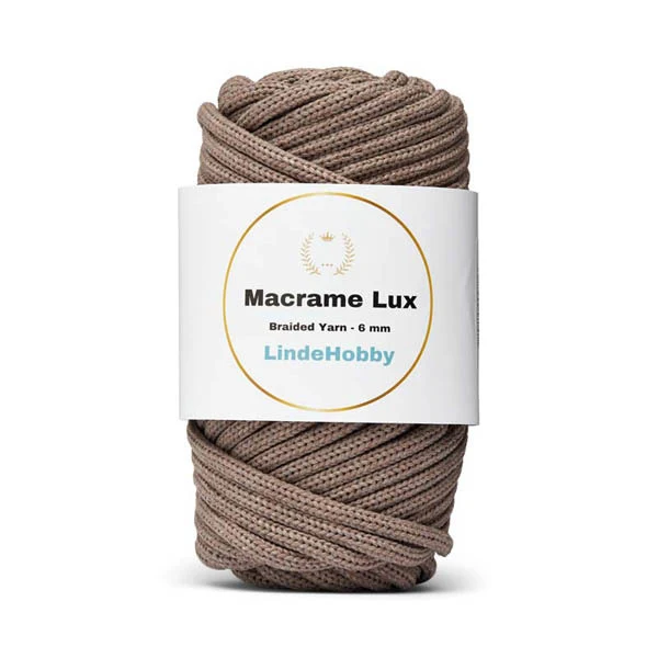 LindeHobby Macrame Lux, Braided Yarn, 6 mm