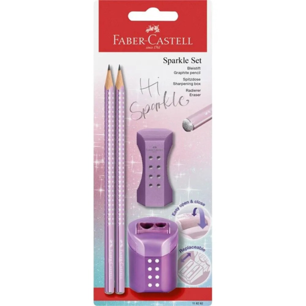 Faber-Castell, Sparkle pencil set, assorted colors Violet metallic