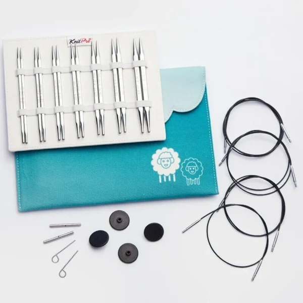 KnitPro Nova Cubics Interchangeable Circular Needle Set Deluxe