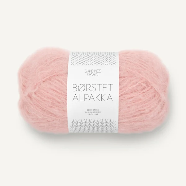 Sandnes Børstet Alpakka 4602 Powder Pink