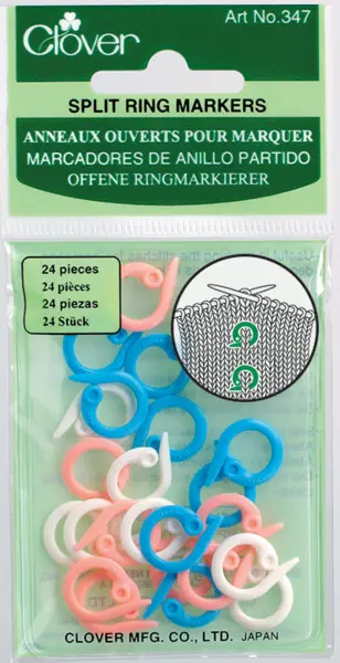 Ring Stitch Markers - Clover