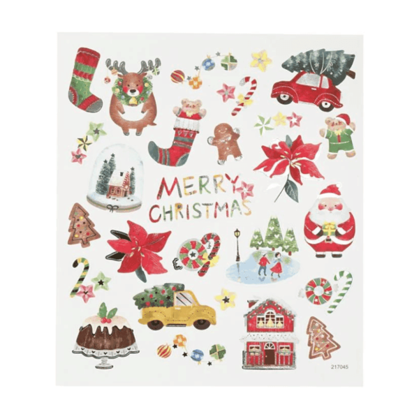 Stickers, Christmas, 15 x 16.5 cm, 1 sheet Everything for Christmas