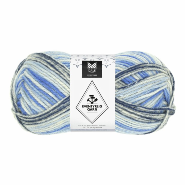 Dale Eventyrlig Garn 611 Denim blue stripes