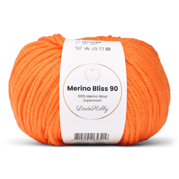 LindeHobby Merino Bliss 90 40 Neon Orange