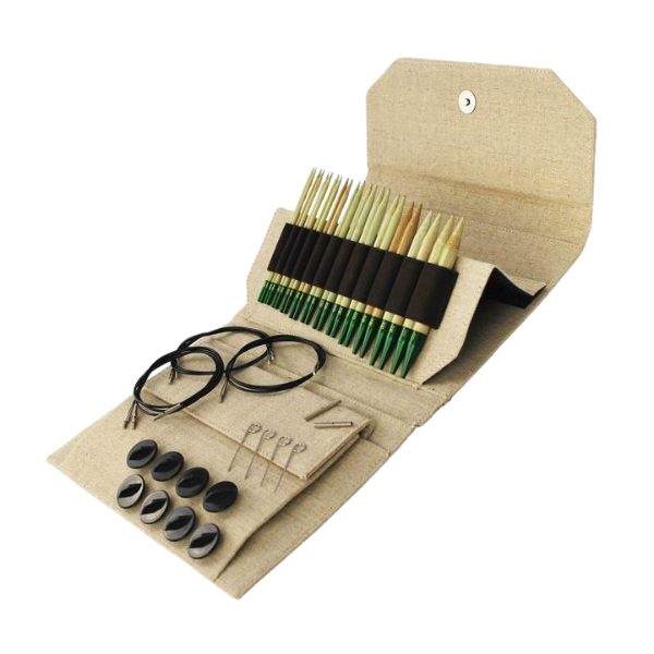 LYKKE Interchangeable Circular Needle Set Grove, Beige, 5"
