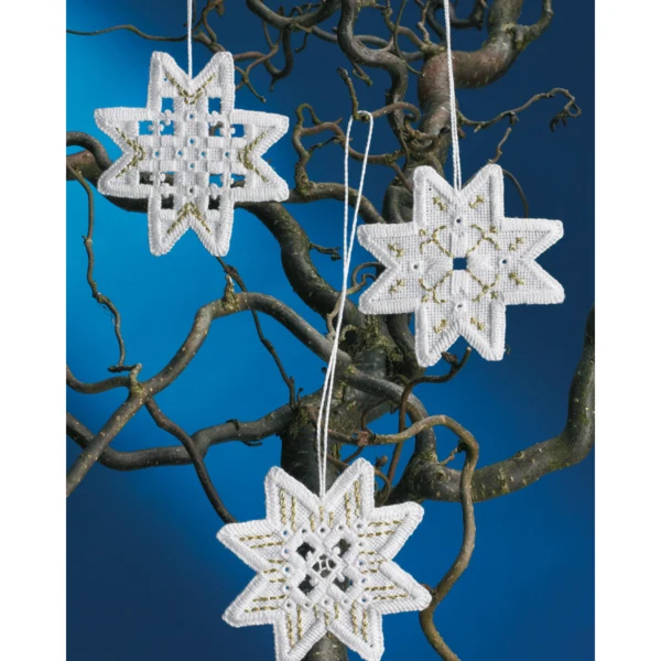 Christmas Stars 3-pack 8x8 cm / 3.15x3.15 in