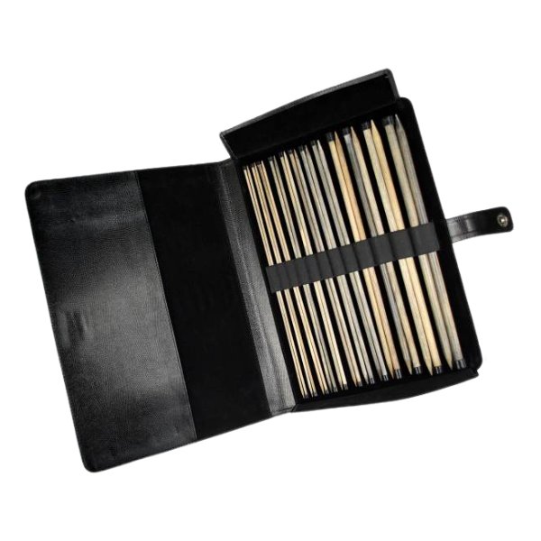 LYKKE Driftwood Single Point Needle Set, Black, 14"