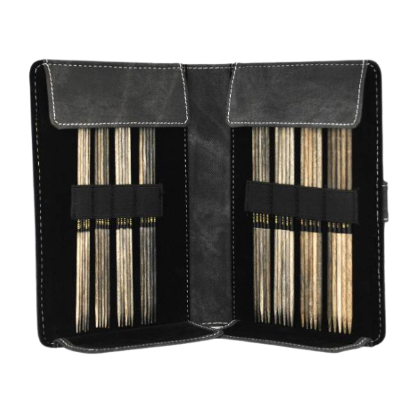 LYKKE Double-Pointed Needle Set Driftwood, Grey, 6" (US 0-5)