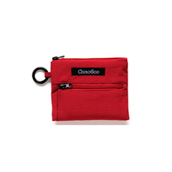 ChiaoGoo Accessory Pouch, Red, 12x9.5 cm / 4 3/4″x3 3/4″
