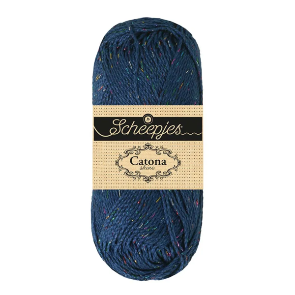 Scheepjes Catona Shine 527-R Midnight - Rainbow