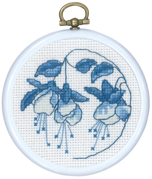 Embroidery Kit Blue Fuchsia 8 Ø / 3.15 in dia.