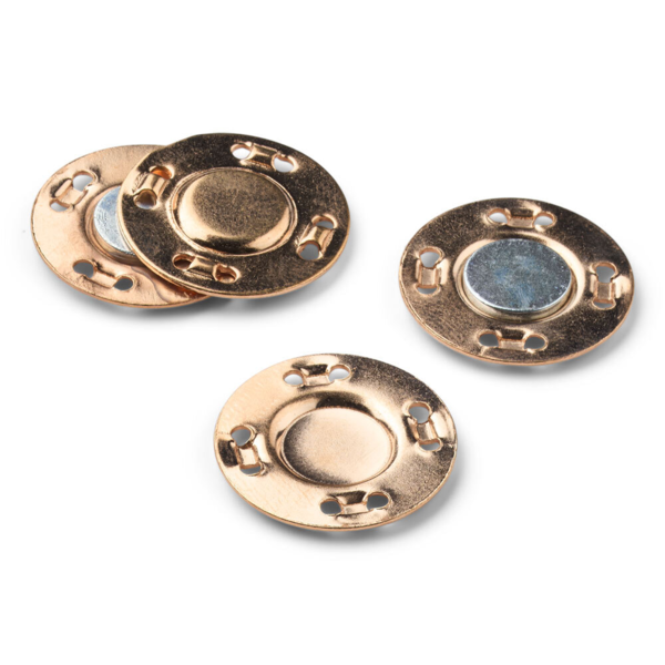 LindeHobby Magnetic Buttons, Gold, 20 mm, 2 sets