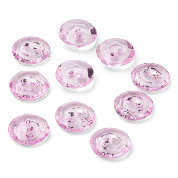 LindeHobby Crystal Buttons, Lilac, 12 mm, 10 pcs