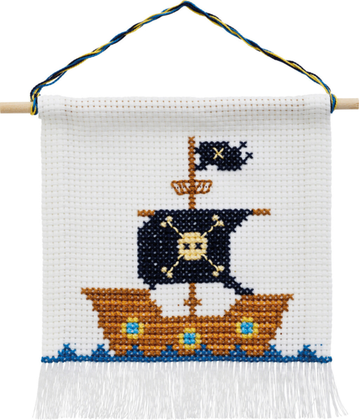Embroidery Kit Pirate ship w/5119/18 16 x 18 cm / 6 x 7 in