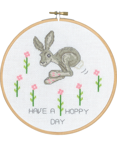 Embroidery Kit Have a happy day 5810/18 18 Ø / 7.09 in dia.