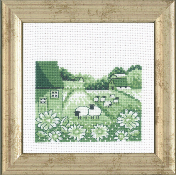 Embroidery Kit Sheep R5995 12 x 12 cm / 5 x 5 in