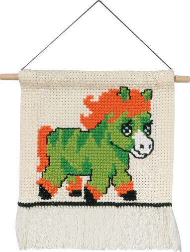 Embroidery Kit MFK Green Pony 5119/18 16x18 cm / 6x7 in