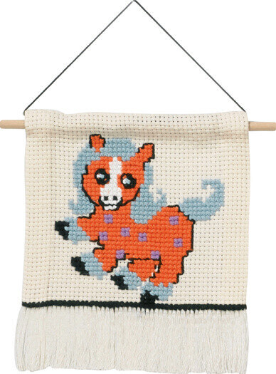 Embroidery Kit MFK orange pony 5119/18 16x18 cm/6x7 in