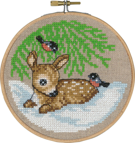 Embroidery Kit Roe Deer m/5810/13 13 cm/5.12 in dia.