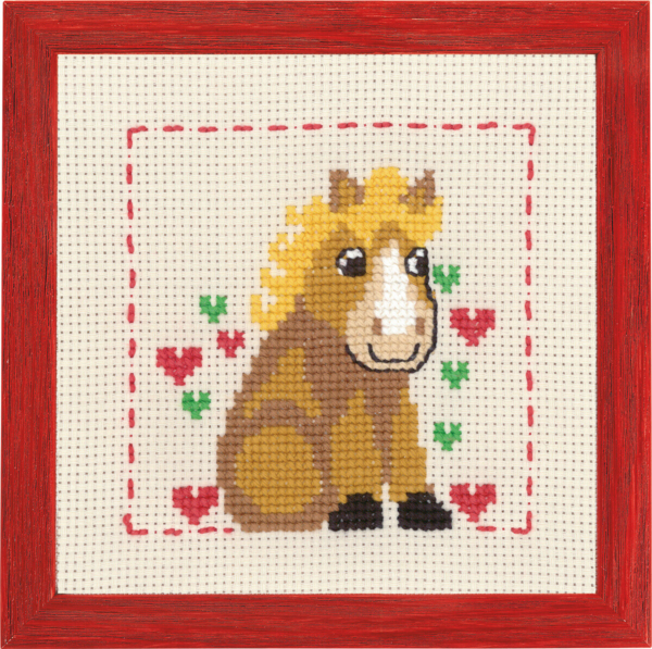 Embroidery Kit MFK Horse R/5387 19 x 19 cm / 7.48 x 7.48 in