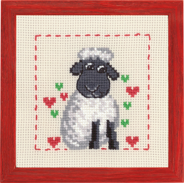 Embroidery Kit MFK Sheep R/5387 19 x 19 cm / 7.48 x 7.48 in