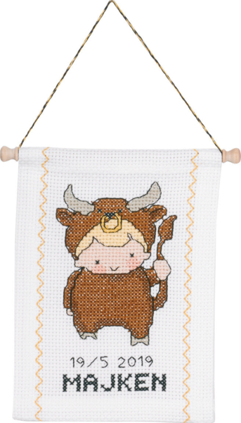 Embroidery Kit Bull B5129/18 18 x 25 cm / 7.09 x 9.84 in