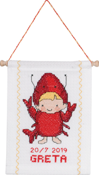 Embroidery Kit Krebs B5129/18 18 x 25 cm / 7 x 10 in