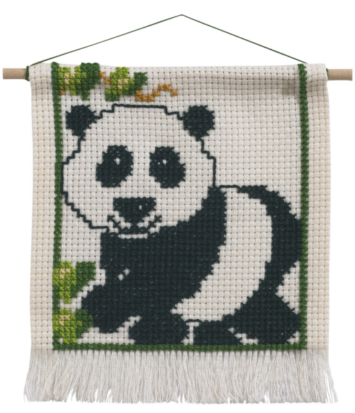 Embroidery Kit MFK Panda 16 x 18 cm / 6 x 7 in with 5119/18