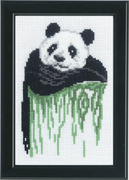Embroidery Kit Panda 14 cm / 5.51 in x 19 cm / 7.48 in