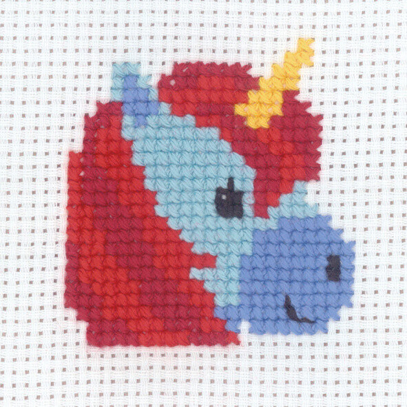 Embroidery Kit Unicorn 8cm / 3.15in x 8cm / 3.15in