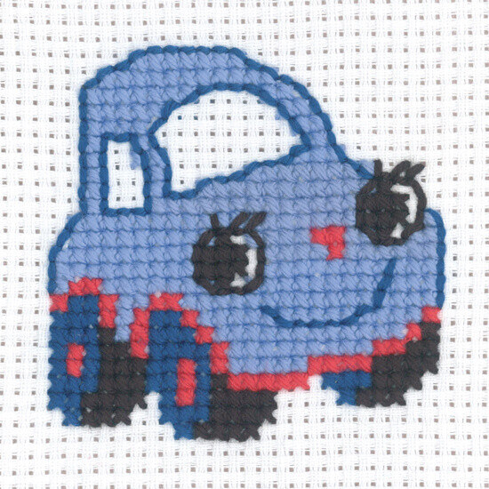 Embroidery Kit Car 8 x 8 cm / 3.15 x 3.15 in