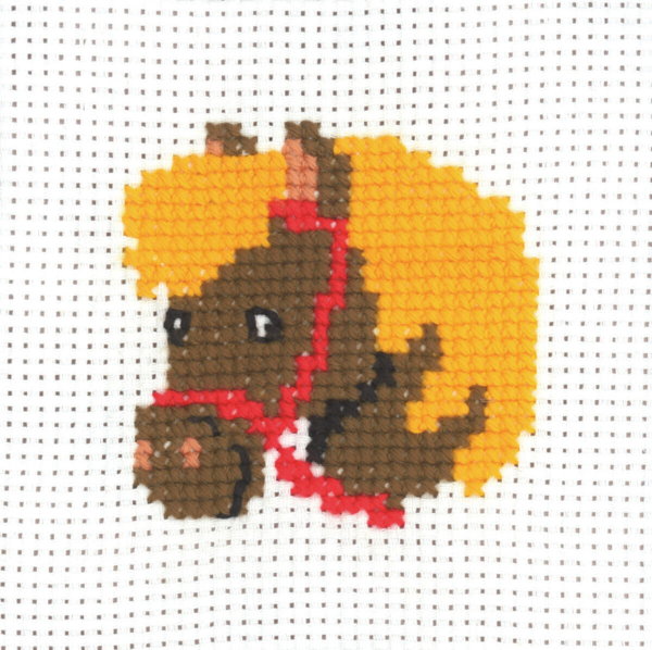 Embroidery Kit MFK Horse Head 8 x 8 cm / 3.15 x 3.15 in