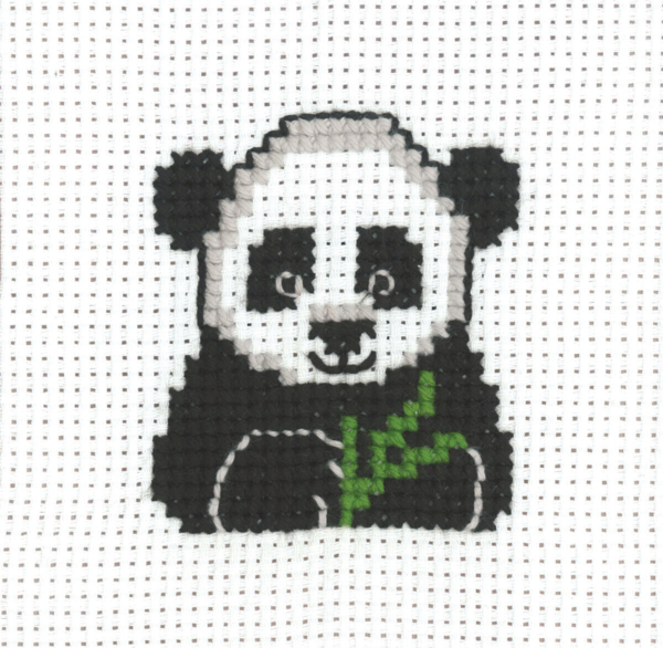 Embroidery Kit MFK Panda 8 x 8 cm / 3 x 3 in