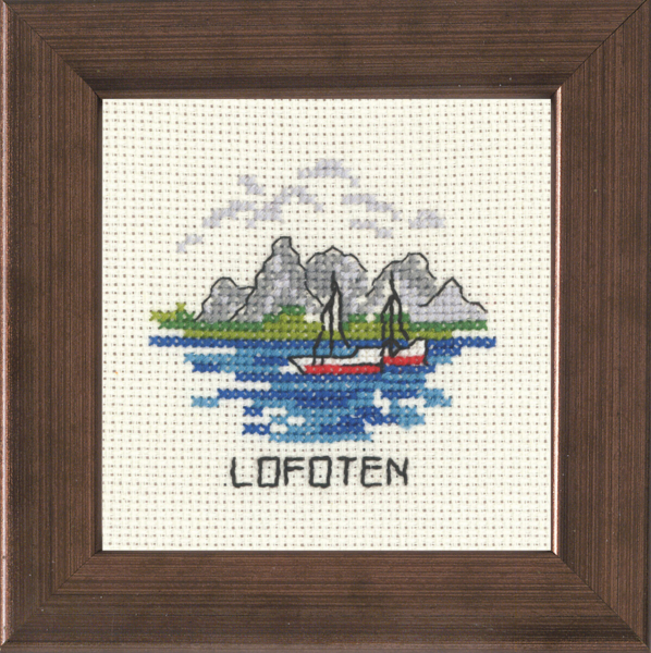 Embroidery Kit Lofoten 10 x 10 cm / 3.94 x 3.94 in R5370