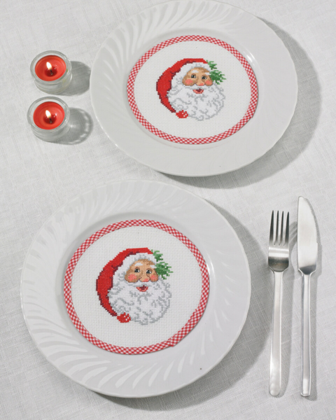 Embroidery Kit Santa Claus decanter Ø16 cm / 6.30 in