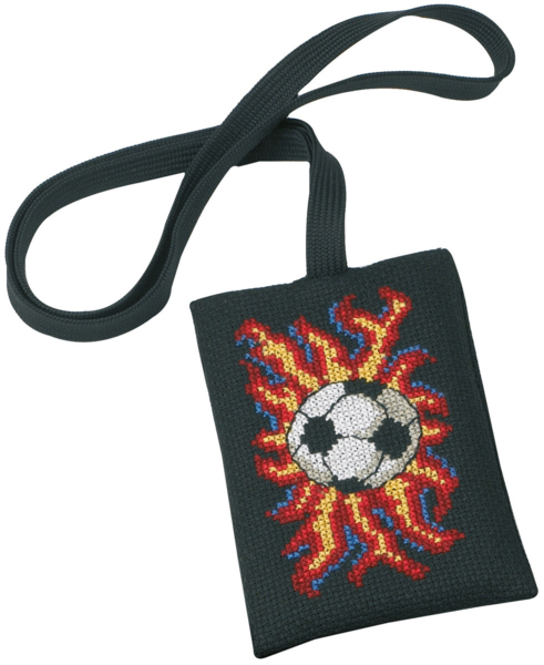 Embroidery Kit Football 8 x 13 cm / 3.15 x 5.12 in