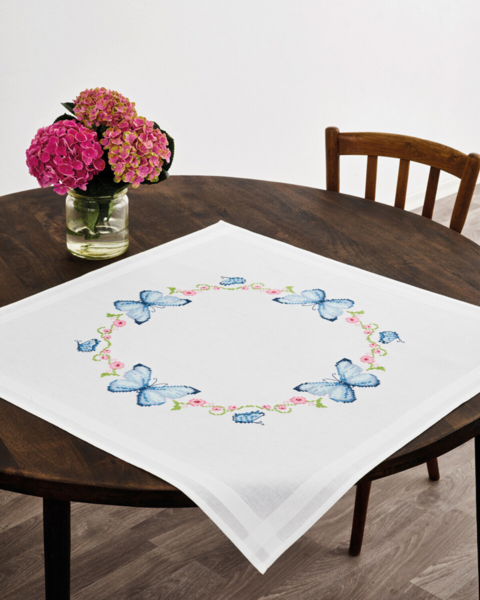 Embroidery Kit Butterflies XXX 80 x 80 cm / 31 x 31 in