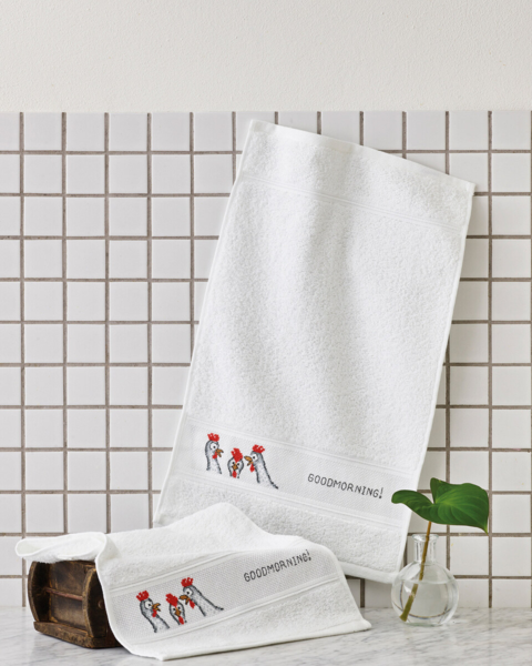 Embroidery Kit Goodmorning 30 x 50 cm / 12 x 20 in