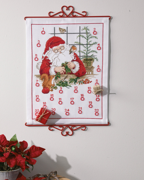 Embroidery Kit Santa Claus 32 x 44 cm / 12.6 x 17.32 in