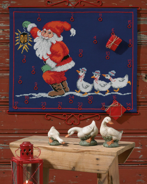 Embroidery Kit Elf with Geese 58 x 47 cm / 22.83 x 18.50 in