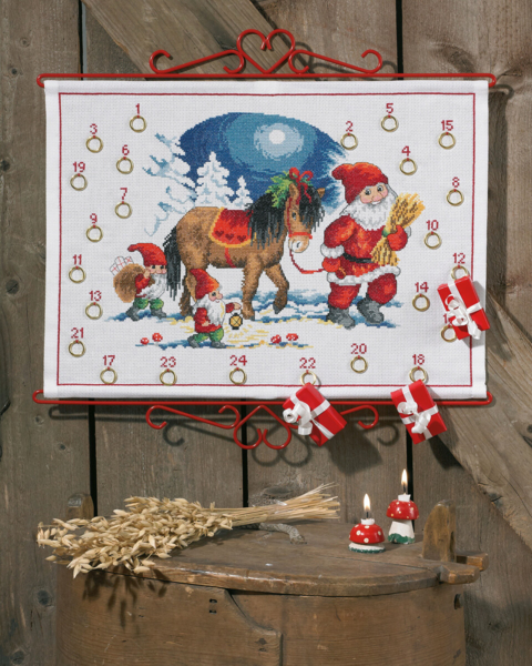 Embroidery Kit Elf and Horse 5125/48 48 x 35 cm / 18.9 x 13.78 in