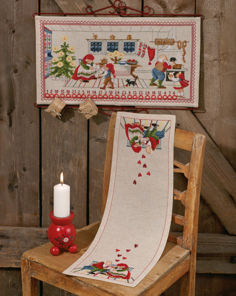 Embroidery Kit Elf Kitchen B5135/55 55 x 30 cm / 21.65 x 11.81 in