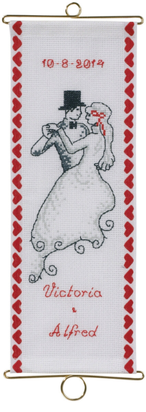 Embroidery Kit Wedding M5188/12 12 x 33 cm / 4.72 x 12.99 in